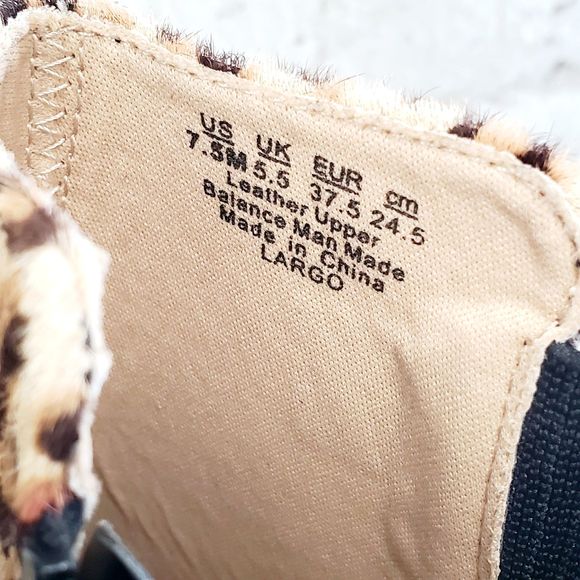 Dr. Scholl’s Largo Ankle Bootie Animal Print Leather Boot Funky Casual SZ 7.5 - Picture 7 of 9